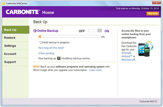 Carbonite Cloud Backup Plus