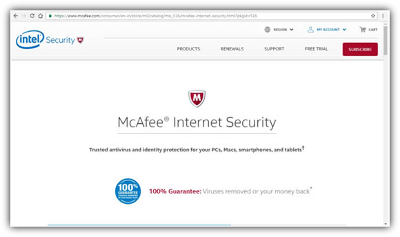 McAfee Internet Security 2017