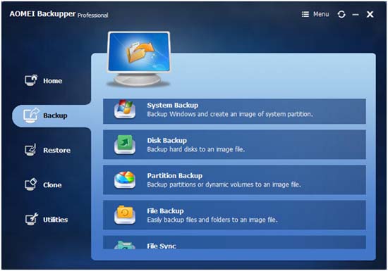 Backup features