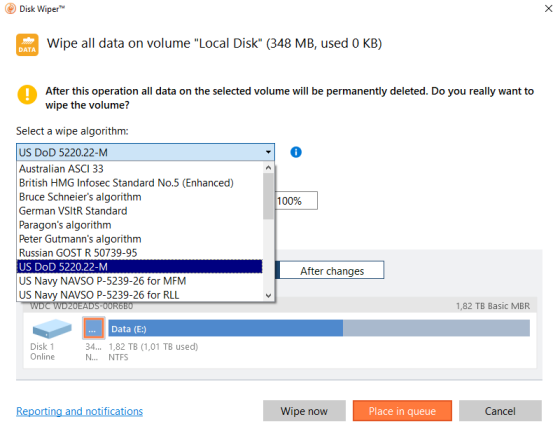 paragon hard disk manager advanced disk wipe