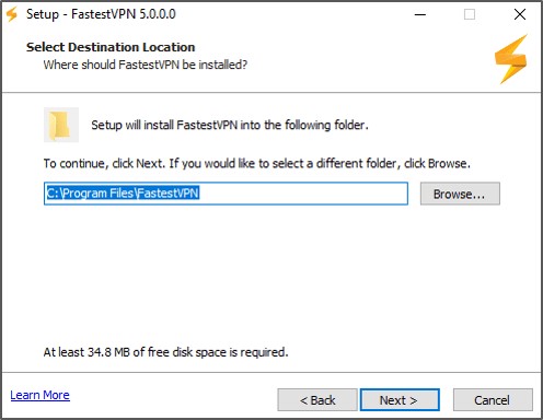 fastestvpn installation process