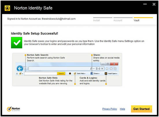 Norton Identity Safe