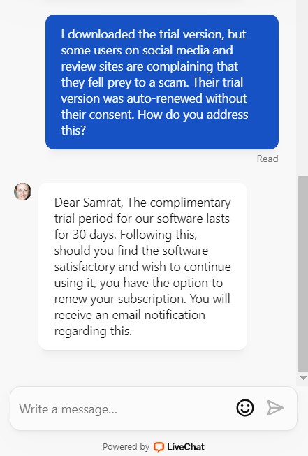 iolo system mechanic customer support request 2