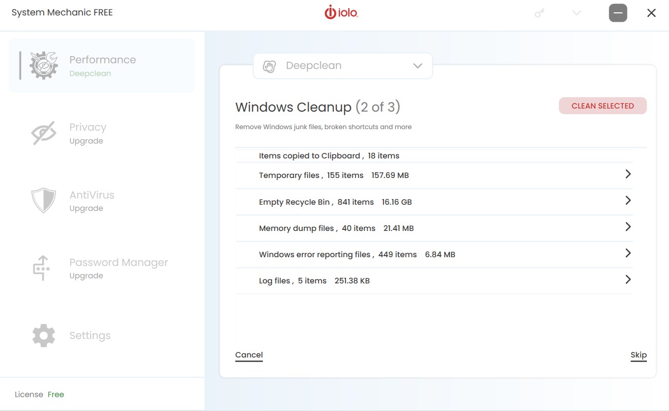iolo system mechanic ultimate defense windows cleanup