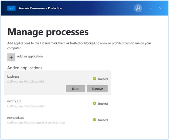 Acronis Ransomware Protection