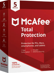 McAfee Total Protection 2020 box