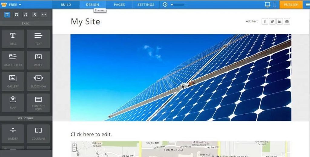 SiteGround create a website with Weebly