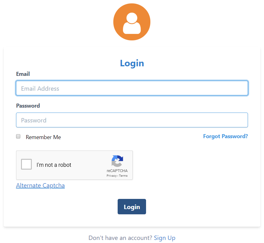 InterServer tutorial login page