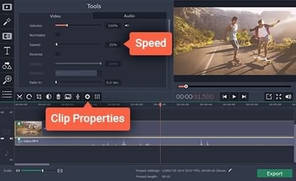 movavi video suite 2022 video speed change