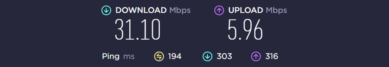 Adguard VPN speed test USA