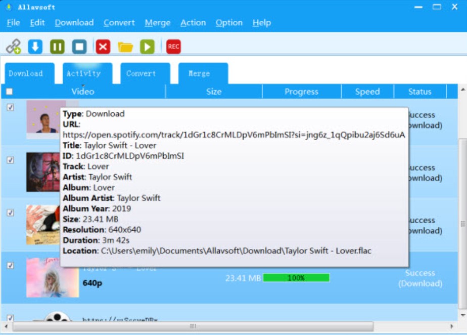 Allavsoft video and music downloader