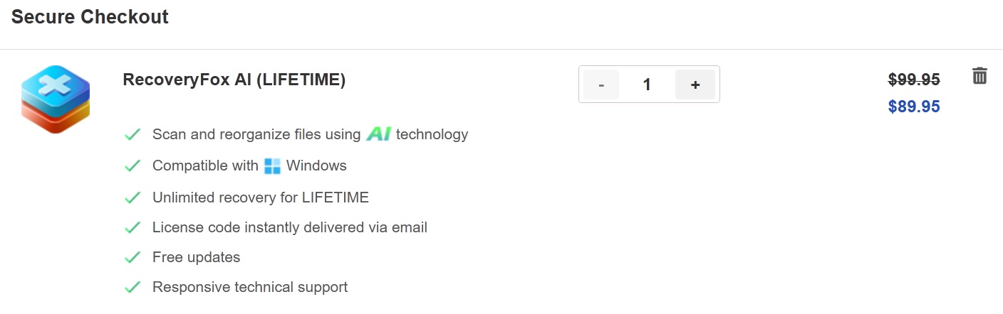 10% Off RecoveryFox AI Lifetime coupon code